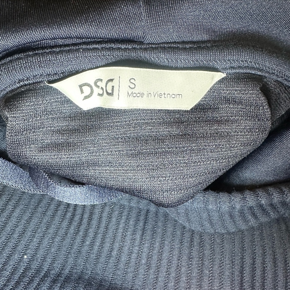 DSG Ribbed Jogger Set Navy Blue Hoodie & Pants Lounge Set Size S - Picture 3 of 5